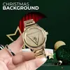 Reloj para Mujer, Estilo Bosque, Moderno y Sencillo Elegante, Reloj de Mujer, Logo de Triángulo Invertido, Reloj Sencillo Estilo Ins