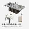 Nueva Mesa de Té de Pizarra Estilo Chino Mesa de Té Moderna para el Hogar Combinación Integrada de Mesa y Sillas Oficina Balcón Sala de Estar Juego Completo