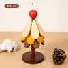Posavasos Aislante de Calor para Árbol de Navidad Decoración de Mesa de Gama Alta Creativo Un Árbol Madera Maciza Salvamanteles Antiescaldado Posavasos Plegable Esterilla para Bol