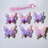 Acessórios de Resina Embellishments DIY Fivelas de Sapato Adesivos para Copo de Água Cola de Creme Acessórios de Cabelo Capas para Canudo Adesivos Autocolantes Cola AB Borboleta de Camada Dupla