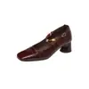 3 Formas de Usar Zapatos Mary Jane de Piel de Vaca con Hebilla Desmontable Otoño 2026 Tacón Medio Grueso Puntera Cuadrada Piel Genuina Tacón Bajo Zapatos para Mujer