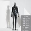 Modelo de cabeza plateada negra silenciosa accesorios tienda de ropa de mujer Maniquí humano de exhibición para mujer coreano para ventana soporte