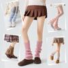 Calentadores de Pierna de Punto Grises para Mujer, Calcetines Versátiles hasta la Mitad de la Pantorrilla para Primavera y Otoño