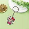 Llavero creativo de la serie Hello Kitty de AliExpress. Pequeño regalo. Llavero de coche de moda.