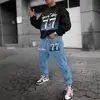 Traje de Sudadera con Cuello Redondo y Pantalón para Hombre Temu Transfronterizo Estampado 3D Moda Hip-Hop al Aire Libre Ropa Deportiva