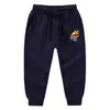 2023 estilo coreano primavera e outono calças compridas amarradas no tornozelo para crianças desgaste externo do bebê casual esportes algodão neutro calças Terry