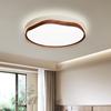 Lámpara de Techo para Sala de Estar Nogal Lámpara Principal para Recibidor Protección Ocular Nube Estilo Mid-Century Lámpara para Dormitorio Toda la Casa Lámparas de Decoración para el Hogar Zhongshan