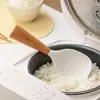 Cuchara de Arroz de Silicona Camelia Puede Ser Vertical Antiadherente Grado Alimenticio Resistente a Altas Temperaturas Hogareña Pala Grande para Arroz Especial para Arrocera