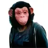 Máscara de Animal Orangután Casco Matacabezas Sala de Escape Casa Embrujada Fantasma de Terror Disfraz Accesorios para Fiesta de Halloween
