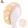 Gorro de ducha de satén impermeable de doble propósito para el cuidado de la belleza de las mujeres, gorro para el cuidado del cabello en casa JDY-453N