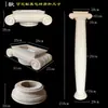 Talla de madera maciza estilo retro europeo francés patas de mesa soporte para mesa de centro columnas redondas columnas romanas boca mate decoración de pasillo flores talladas