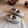 Zapatos de Cuero para Niñas 2026 Primavera y Otoño Nuevos Estilo Coreano Zapatos de Princesa para Niños Suela Suave Zapatos Planos para Bebé Niña con Lazo