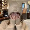 Gorro de Punto para Mujer Otoño e Invierno, Estilo Coreano, Engrosado, Cálido, Versátil, Adecuado para Estudiantes, Gorro de Moda para Compras