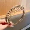 Faixa de Cabelo Preta Fosca com Dentes Antiderrapantes para Segurar Cabelos Quebrados, Faixa para Aplicar Máscaras Faciais, Lavar o Rosto, Grampo de Cabelo Masculino, Acessório de Cabelo