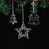 Colgante Decoración Navideña Cristal Alta Transparencia Cisne Decoración Colgante Árbol de Navidad Accesorios Decorativos Creación de Atmósfera Navideña