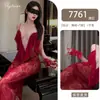 Lencería sexy Yeqin, pura y deseable, caliente y sexy, transparente, camisón de encaje dulce, conjunto tentación escotado qqny7761