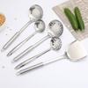 Venta al por mayor, regalo, espátula de acero inoxidable, vajilla, juego completo, pala de cocina para el hogar, sartén antiadherente, utensilios de cocina engrosados
