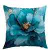 Fronha Confortável Azul Gradiente Floral Transfronteiriça da Amazon, do Fabricante Original, para Escritório e Quarto