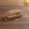 Caja de Empaque para Postres, Caja Personalizada para Repostería, Carne Deshebrada para Sándwich, Caja de Plástico y Papel Beckham Snow Mei Niang, Caja Transparente para Pastel de Mousse