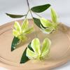 Simulación de flores, 3 lirios de llama, diseño de escena de boda, decoración del hogar, accesorios de fotografía de flores artificiales, fábrica al por mayor