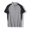 Nova Camisa Polo Masculina de Manga Curta de Verão, Casual Versátil Masculina com Gola, Camiseta Masculina de Manga Curta Sem Ferro