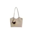 Bolso Retro de Gran Capacidad para Mujer 2026 Nuevo Bolso de Hombro Individual Casual para el Trabajo y el Viaje Bolso Tote de Mano con Textura Simple
