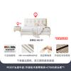 Cama Tongyu de Cuero Vacuno de Primera Capa Especial Estilo Crema Puff Cama de Cuero Simple Lujo Ligero Moderno Nórdico Doble Dormitorio Principal Cama de Cuero