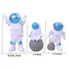 Adornos Decorativos para Pastel de Astronauta, Cohete Brillante, Topper de Planeta para el Primer Cumpleaños del Bebé, Transbordador Espacial, Figura de Astronauta