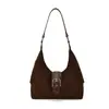 Elegante bolso retro de gran capacidad para mujer 2026 nuevo bolso de hombro para el trabajo, bolso cruzado de color liso de alta calidad