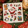 Novos adesivos decorativos de Natal transfronteiriços com renas, Papai Noel, boneco de neve, para crianças, adesivos de recompensa para estudantes, adesivos de planner de desenho animado