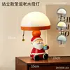 Luz Noturna Papai Noel Luz para Dormir no Quarto Quarto Infantil Luminária de Cabeceira Decoração de Mesa Atmosfera Luminária de Mesa Presente