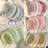 Corda de cabelo gradiente arco-íris sem costura anel de cabelo linha telefônica de cabelo fresco de verão para todos os tipos de cabelo corda de cabelo onda uva coco