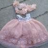 Muñeca de Salón para Niñas Americanas de 18 Pulgadas 40cm Muñeca de Simulación Vestido Ropa Vestido Velo Amontonado