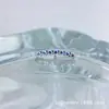 ASTMF-13 Aleación de Titanio 7 Perlas Pendiente Curvo para Oreja Titanio G23 Rosca Interna Circonita Stud para Labio Joyería para Piercing Cabeza