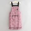 Bata de Lona Catering Trabajo Anti-Manchas Ropa de Trabajo Especial para Hombres y Mujeres Cocina Cocinar Delantal para el Hogar Mangas Largas Retro
