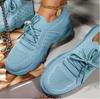 Estación independiente 2022, primavera y verano, nuevos zapatos de mujer tejidos voladores, talla grande 43, malla transpirable, estilo deportivo, zapatos casuales, zapatos blancos