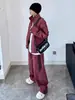 Traje Deportivo de Empalme Uamtor Coreano para Hombre Otoño Chaqueta Impermeable con Cuello Alto Pantalones Rectos Conjunto de Dos Piezas