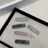 Versión Coreana 2025 Nuevos Accesorios para el Cabello al por Mayor para Mujer Pinza para el Cabello Simple con Borde de Cristal Strass Lazo Corazón Cuadrado Bb