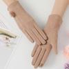 Guantes Calientes de Invierno para Adultos para Niñas con Terciopelo y Borde de Piel Engrosado para Prevenir el Frío y Calortech Mientras Conducen y Practican Ciclismo Guantes Táctiles
