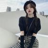Suéter de Punto de Manga Larga Desmontable Estilo Puro Deseo para Mujer, Nuevo Diseño de Primavera y Otoño, Top Corto para Chica Popular