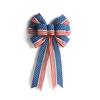 Lazo de cinta Zhixiang para el Día de la Independencia de EE. UU., cinta roja, azul y blanca, lazo decorativo para el Día Nacional de EE. UU.