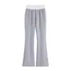 Pantalones de Chándal Acampanados Estilo Coreano para Hombre y Mujer, Otoño e Invierno, Corte Limpio Estilo Americano, Pantalones Deportivos Caídos, Pierna Ancha, Adelgazantes, Casuales, Largos