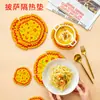 Esterilla Aislante Térmico de Girasol Mantel Japonés Esterilla para Tazón Esterilla para Olla Esterilla para Plato Coaster de Cerezo Lindo Esterilla Anti-planchado Mantel de Mesa