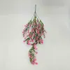 Colgante de Pared Techo 69 Malla Eucalipto Camelia Ratán Venta Caliente Transfronteriza Hotel Decoración del Hogar Plástico Plantas Artificiales