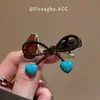 Pasador de Aleación con Brillo y Lazo Estilo Coreano para Mujer, Pinza para Flequillo Lateral, Pinza de Pato para Cabello Roto, Tocado de Pasador Dulce Elegante