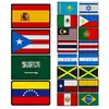 Parche de Goma PVC 3D Insignia de Velcro Bandera Nacional de Silicona Pegamento Suave Accesorios para Ropa Banderas del Mundo