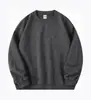 Sudadera de Algodón 350g Cuello Redondo Manga Larga Deportiva Holgada Cómoda Versátil Ropa para Grupo Ropa de Trabajo Unisex