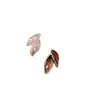 Aretes Ovalados Estilo Maillard Castaño Caramelo Piedra Ojo de Tigre para Mujer, Aretes Vintage Otoño e Invierno, Novedad 2026