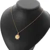Colar Retro Transfronteiriço Girassol Nicho Joias de Alto Padrão Pingente de Rosto Personalizado Corrente de Clavícula Feminina Tendência Atacado