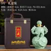 Botella de Vino Vacía de Cerámica, Doble Dragón Creativo Jugando con una Perla, Jarra para Licores, Tarro de Vino Sellado para el Hogar, Botella de Vino Decorativa